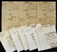 Cuba Death Certificates dates 1868/9 relating to Chinese [Chino] or [Asia] marked with 'Real