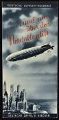 1936 Hindenburg Zeppelin Publication an attractive 3 fold publication with 6 fine photographs of