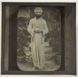 India - Punjab - Sadhu Sundar Singh - Missionary Glass Slide 1900s a rare lantern slide of the
