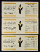 c.1940s-60s Independent Cigar Factory Ink Blotters 'J. Montero Y Cia' displayed on cards, measuring