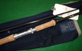 ROD: Hardy Fibalite Graphite Spinning rod in little used condition, 10' 2 piece, grey blank, whipped