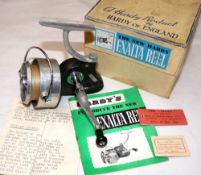 REEL: Hardy Exalta alloy spinning reel, LHW folding handle, good snap shut bail, reversible foot