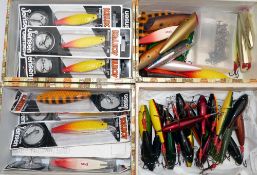 LURES:(Qty) Mixed quantity of salmon fishing lures incl. 17 x Jensen Killroy floating lures, in 7