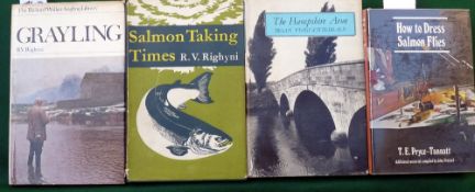 Righyni, RV - "Salmon Taking Times" 1st ed 1965, H/b, D/j, Righyni, RV - "Grayling" Richard Walker