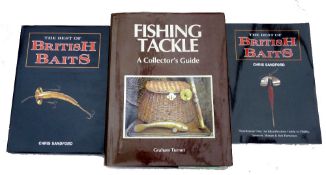 3 X COLLECTOR'S BOOKS: Turner, G - "Fishing Tackle A Collector's Guide" 1st ed, H/b, D/j,