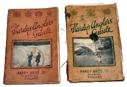 HARDY ANGLER'S GUIDES: (2) Hardy 1931 angler's guide with stepped index, split spine, lacking rear