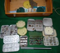 ACCESSORIES: Collection of Wheatley alloy dry/wet and salmon fly boxes, incl. 16 compartment dry fly