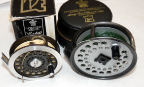 REELS: (2) Hardy Sunbeam 5/6 alloy trout fly reel, O ring line guide, backplate disc adjuster,