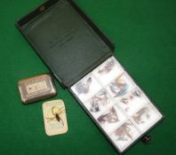 ACCESSORIES: (2) Hardy The Visible Fly Box, rexine covered outer case, 6"x4.5"x1", stud snap
