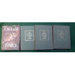 The Angling Times Book - Volumes 1-4, 1st ed 1955, H/b, clipped D/j, torn, 2nd, 3rd and 4th