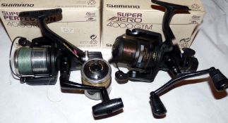 REELS: (2) Pair of Shimano reels, Symetre 4000FG reel in as new condition, c/w spare spools and