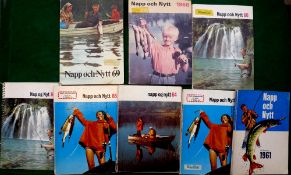 CATALOGUES: (8) Collection of 8 early Abu Nap Og Nyt angler's guides, 1961, 1964, 2 x 1965, 1966