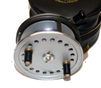 REEL: Hardy The Silex 1960's model 4" alloy casting reel, in as new condition, black handles and