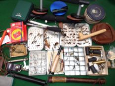 ACCESSORIES: Collection of various fly fishing accessories incl. 3 x Wheatley fly boxes, 2 x swing