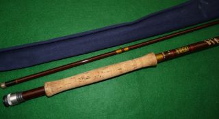 ROD: Hardy Richard Walker Reservoir Superlite 9'3" 2 piece fly rod, in as new condition line rate