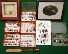 ACCESSORIES: Partridge of Redditch presentation fishing priest with split cane shaft, turned brass