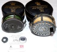 REELS: (2) Hardy The Prince 7/8 alloy trout fly reel, in good condition, internal drag faulty, c/w