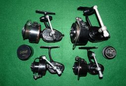 REELS: (4) Collection of vintage Mitchell spinning reels, incl. a 308 finish worn, a Garcia Mitchell