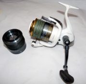 REEL & SPOOL: (2) Shimano Stradic C 10000FC front drag spinning reel, pearl white finish, roller