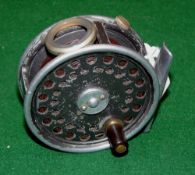 REEL: Hardy St George 3" LHW alloy trout fly reel, good smoke agate line guide, 2 screw drum