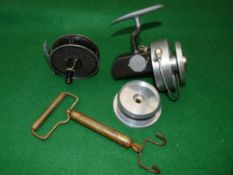 REELS, SPOOL & SCALES: (4) Fine Hardy Altex No.3 MkV spinning reel, LHW folding handle, ratchet on/