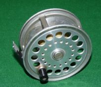 REEL: C Farlow London The Ambassador BWP New Zealand Patent alloy salmon fly reel, 4 1/8"