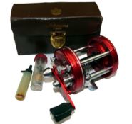 REEL: Fine Abu Ambassadeur 6000 multiplier reel, 3 screw grooved end plates, black handle, level