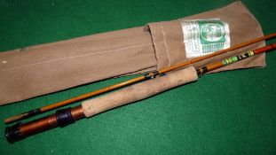 ROD: Fine Lee of Redditch The Black Prince 7' 2 piece split cane brook trout fly rod, in as new