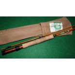 ROD: Fine Lee of Redditch The Black Prince 7' 2 piece split cane brook trout fly rod, in as new