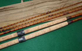 ROD: Fine early Hardy The Special Rod 15' 3 piece + correct spare tip Palakona with additional short