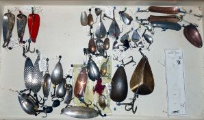 HARDY LURES: (50) Collection of approx. 50 Hardy vintage metal lures, patterns inc. Greenwell,