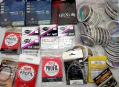 ACCESSORIES: Large collection of Maxima, Fog, Leeda, Turrall, and Wychwood fly line tippet