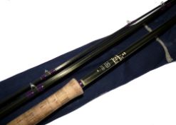 RODS: (2) Hardy Favourite Graphite Salmon Fly rod, 14' 3 piece, line rate 10, grey blank, purple