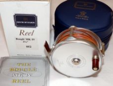 REEL: Hardy Bougle Mk1V Limited Edition No.52 alloy trout fly reel, 3.5" diameter, raised pillar,