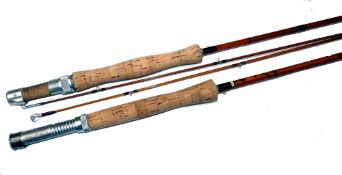 RODS: (2) Pair of Sharpe's of Aberdeen split cane trout fly rods, a 9'6" 2 piece for Farlow's,