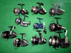 REELS: (10) Collection of Mitchell, Intrepid and other fixed spool reels, incl. 320, 208, 300