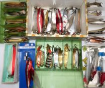 LURES: (Qty) Collection of approx. 65 Abu Sweden lures, mainly Toby, 7-28 grams, others incl. Salar,