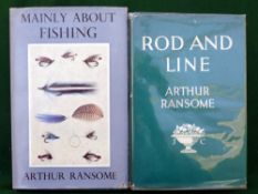 Ransome, A - "Rod And Line" 1932, "the Life And Letters Series", D/j, and Ransome, A - "Mainly About