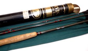 ROD: Orvis Western 10' 3 piece graphite trout fly rod, line rate 7, burgundy whipped grey blank,