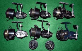 REELS: (6) Collection of vintage Mitchell spinning reels incl. 4 x Garcia Mitchell 300 reels, 3 with