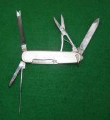 ANGLERS KNIFE: Hardy Anglers knife No.3, correct blades being, knife, scissors, spike, tweezers
