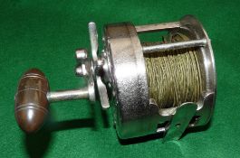 REEL: Rare Hardy Zane Grey big game reel, rare small size 4 3/16" diameter, counterbalanced