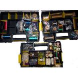 FLY TYING MATERIALS: Large collection of vintage and modern fly tying materials, incl. wire, foil,
