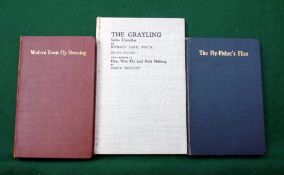 3 x Woolley, R - "The Grayling" 2nd ed, H/b, cloth binding, "The Fly Fishers Flies" 1st ed 1938,