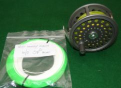 REEL & LINE: Hardy JLH Ultralite Salmon alloy fly reel, fine condition, U shaped line guide,