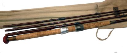 ROD: Forest of Kelso Grants Vibration pattern 12' 3 piece spliced salmon fly rod with correct