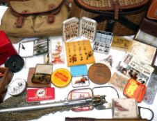 ACCESSORIES: (Qty) Collection of assorted trout/salmon flies in Wheatly and other boxes, wallets and