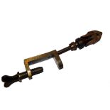 VICE: A late Victorian brass pocket fly tying vice,( similar to the pair we sold previously with