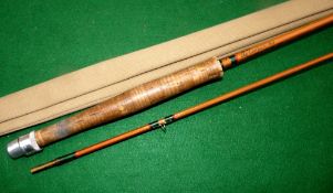 ROD: Caudle & Rivas The Lambourn Rod 8' 2 piece split cane, lined butt/tip rings, snake