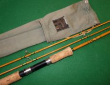 ROD: Rare Hardy Glen Rinzie Neocane 7' 2 piece spinning rod with correct spare tip, in as new